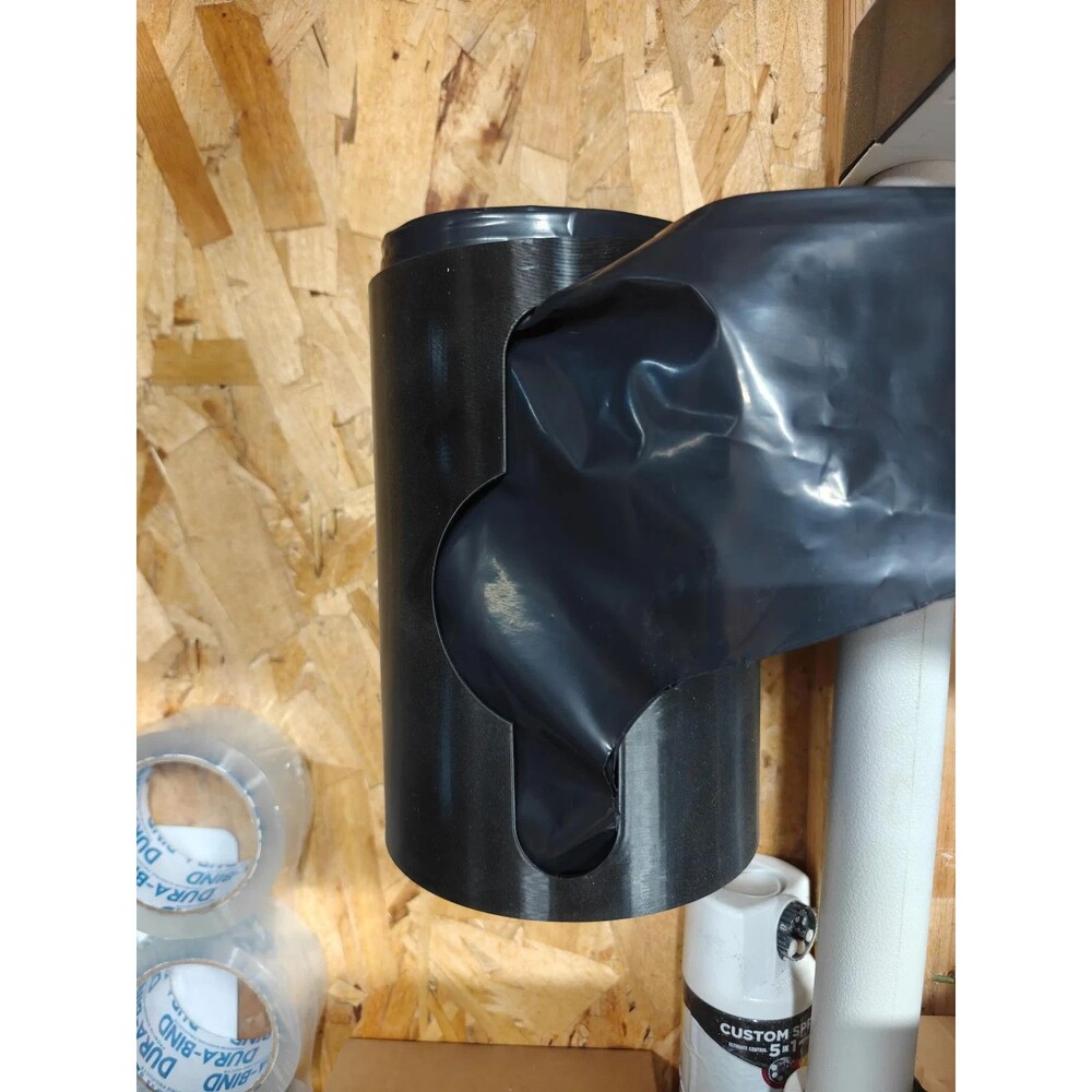 Contractor Bag Roll Holder Wall Mount Fits Husky 42 Gal 50 Count Trash Bag Dispe